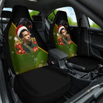 Huey P. Newton Black Panther Christmas Car Seat Cover Black History Civil Rights Festive Holiday Art