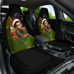 Huey P. Newton Black Panther Christmas Car Seat Cover Black History Civil Rights Festive Holiday Art