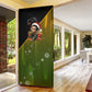 Huey P. Newton Black Panther Christmas Door Cover Black History Civil Rights Festive Holiday Art