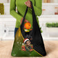 Huey P. Newton Black Panther Christmas Grocery Bag Black History Civil Rights Festive Holiday Art