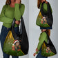 Huey P. Newton Black Panther Christmas Grocery Bag Black History Civil Rights Festive Holiday Art