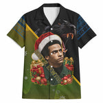 Huey P. Newton Black Panther Christmas Hawaiian Shirt Black History Civil Rights Festive Holiday Art