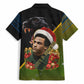 Huey P. Newton Black Panther Christmas Hawaiian Shirt Black History Civil Rights Festive Holiday Art