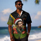 Huey P. Newton Black Panther Christmas Hawaiian Shirt Black History Civil Rights Festive Holiday Art