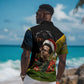 Huey P. Newton Black Panther Christmas Hawaiian Shirt Black History Civil Rights Festive Holiday Art