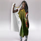 Huey P. Newton Black Panther Christmas Hooded Blanket Black History Civil Rights Festive Holiday Art