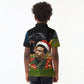 Huey P. Newton Black Panther Christmas Kid Polo Shirt Black History Civil Rights Festive Holiday Art