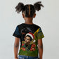 Huey P. Newton Black Panther Christmas Kid T shirt Black History Civil Rights Festive Holiday Art