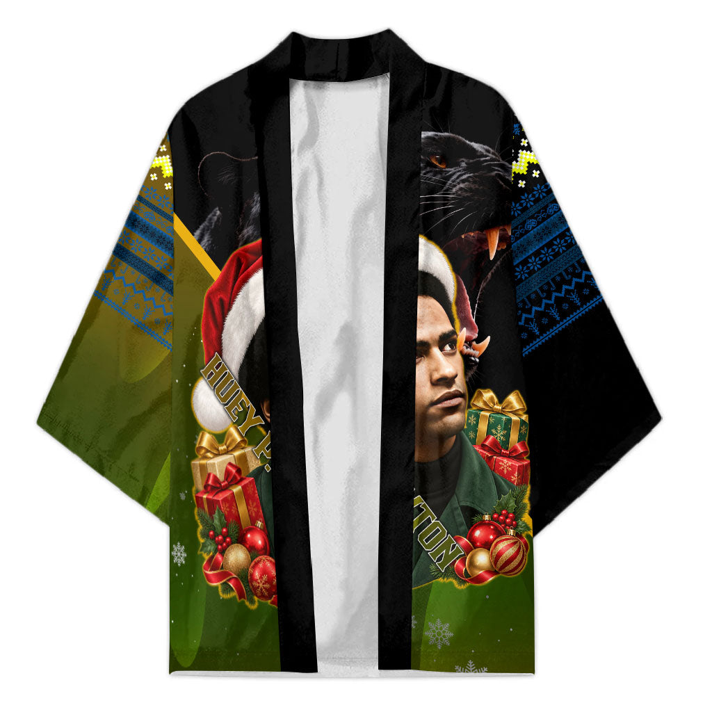 Huey P. Newton Black Panther Christmas Kimono Black History Civil Rights Festive Holiday Art