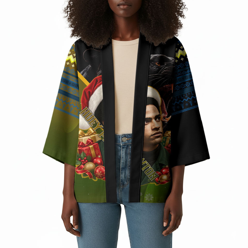 Huey P. Newton Black Panther Christmas Kimono Black History Civil Rights Festive Holiday Art
