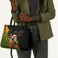 Huey P. Newton Black Panther Christmas Leather Bag Black History Civil Rights Festive Holiday Art