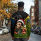 Huey P. Newton Black Panther Christmas Long Sleeve Shirt Black History Civil Rights Festive Holiday Art