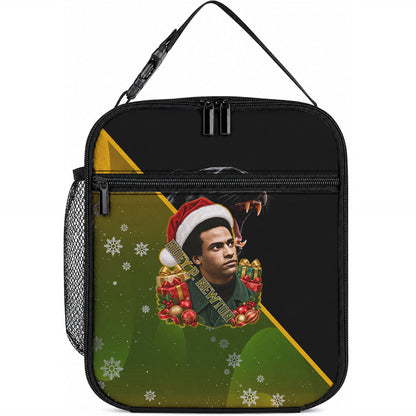 Huey P. Newton Black Panther Christmas Lunch Bag Black History Civil Rights Festive Holiday Art