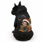Huey P. Newton Black Panther Christmas Pet Hoodie Black History Civil Rights Festive Holiday Art