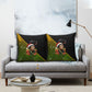Huey P. Newton Black Panther Christmas Pillow Cover Black History Civil Rights Festive Holiday Art
