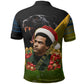 Huey P. Newton Black Panther Christmas Polo Shirt Black History Civil Rights Festive Holiday Art