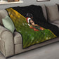 Huey P. Newton Black Panther Christmas Quilt Black History Civil Rights Festive Holiday Art