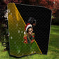 Huey P. Newton Black Panther Christmas Quilt Black History Civil Rights Festive Holiday Art