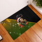 Huey P. Newton Black Panther Christmas Rubber Doormat Black History Civil Rights Festive Holiday Art