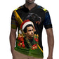 Huey P. Newton Black Panther Christmas Rugby Jersey Black History Civil Rights Festive Holiday Art