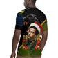 Huey P. Newton Black Panther Christmas Rugby Jersey Black History Civil Rights Festive Holiday Art