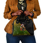 Huey P. Newton Black Panther Christmas Shoulder Handbag Black History Civil Rights Festive Holiday Art