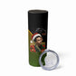 Huey P. Newton Black Panther Christmas Skinny Tumbler Black History Civil Rights Festive Holiday Art