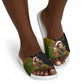 Huey P. Newton Black Panther Christmas Slide Sandals Black History Civil Rights Festive Holiday Art