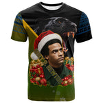 Huey P. Newton Black Panther Christmas T shirt Black History Civil Rights Festive Holiday Art