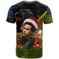 Huey P. Newton Black Panther Christmas T shirt Black History Civil Rights Festive Holiday Art