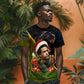 Huey P. Newton Black Panther Christmas T shirt Black History Civil Rights Festive Holiday Art