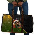 Huey P. Newton Black Panther Christmas Travel Bag Black History Civil Rights Festive Holiday Art