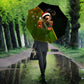 Huey P. Newton Black Panther Christmas Umbrella Black History Civil Rights Festive Holiday Art