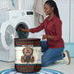 Huey P. Newton Black Panther Christmas Laundry Basket Black History Iconic Leader Ugly Holiday