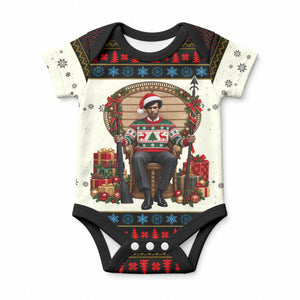 Huey P. Newton Black Panther Christmas Baby Onesie Black History Iconic Leader Ugly Holiday