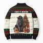 Huey P. Newton Black Panther Christmas Bomber Puffer Jacket Black History Iconic Leader Ugly Holiday