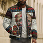 Huey P. Newton Black Panther Christmas Bomber Puffer Jacket Black History Iconic Leader Ugly Holiday
