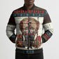 Huey P. Newton Black Panther Christmas Bomber Puffer Jacket Black History Iconic Leader Ugly Holiday