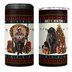 Huey P. Newton Black Panther Christmas 4 in 1 Can Cooler Tumbler Black History Iconic Leader Ugly Holiday