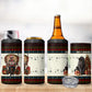Huey P. Newton Black Panther Christmas 4 in 1 Can Cooler Tumbler Black History Iconic Leader Ugly Holiday