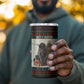 Huey P. Newton Black Panther Christmas 4 in 1 Can Cooler Tumbler Black History Iconic Leader Ugly Holiday