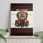 Huey P. Newton Black Panther Christmas Canvas Wall Art Black History Iconic Leader Ugly Holiday