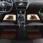Huey P. Newton Black Panther Christmas Car Mats Black History Iconic Leader Ugly Holiday