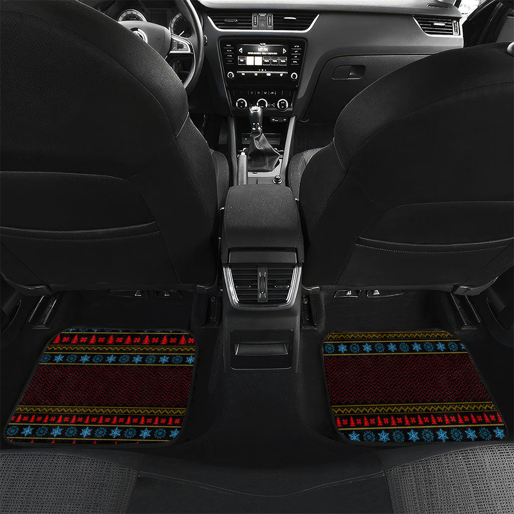 Huey P. Newton Black Panther Christmas Car Mats Black History Iconic Leader Ugly Holiday