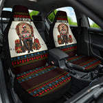 Huey P. Newton Black Panther Christmas Car Seat Cover Black History Iconic Leader Ugly Holiday