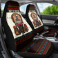 Huey P. Newton Black Panther Christmas Car Seat Cover Black History Iconic Leader Ugly Holiday