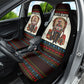 Huey P. Newton Black Panther Christmas Car Seat Cover Black History Iconic Leader Ugly Holiday