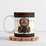 Huey P. Newton Black Panther Christmas Ceramic Mug Black History Iconic Leader Ugly Holiday