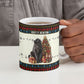 Huey P. Newton Black Panther Christmas Ceramic Mug Black History Iconic Leader Ugly Holiday
