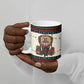 Huey P. Newton Black Panther Christmas Ceramic Mug Black History Iconic Leader Ugly Holiday